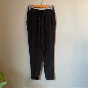 100% SILK WILFRED black pants size XS